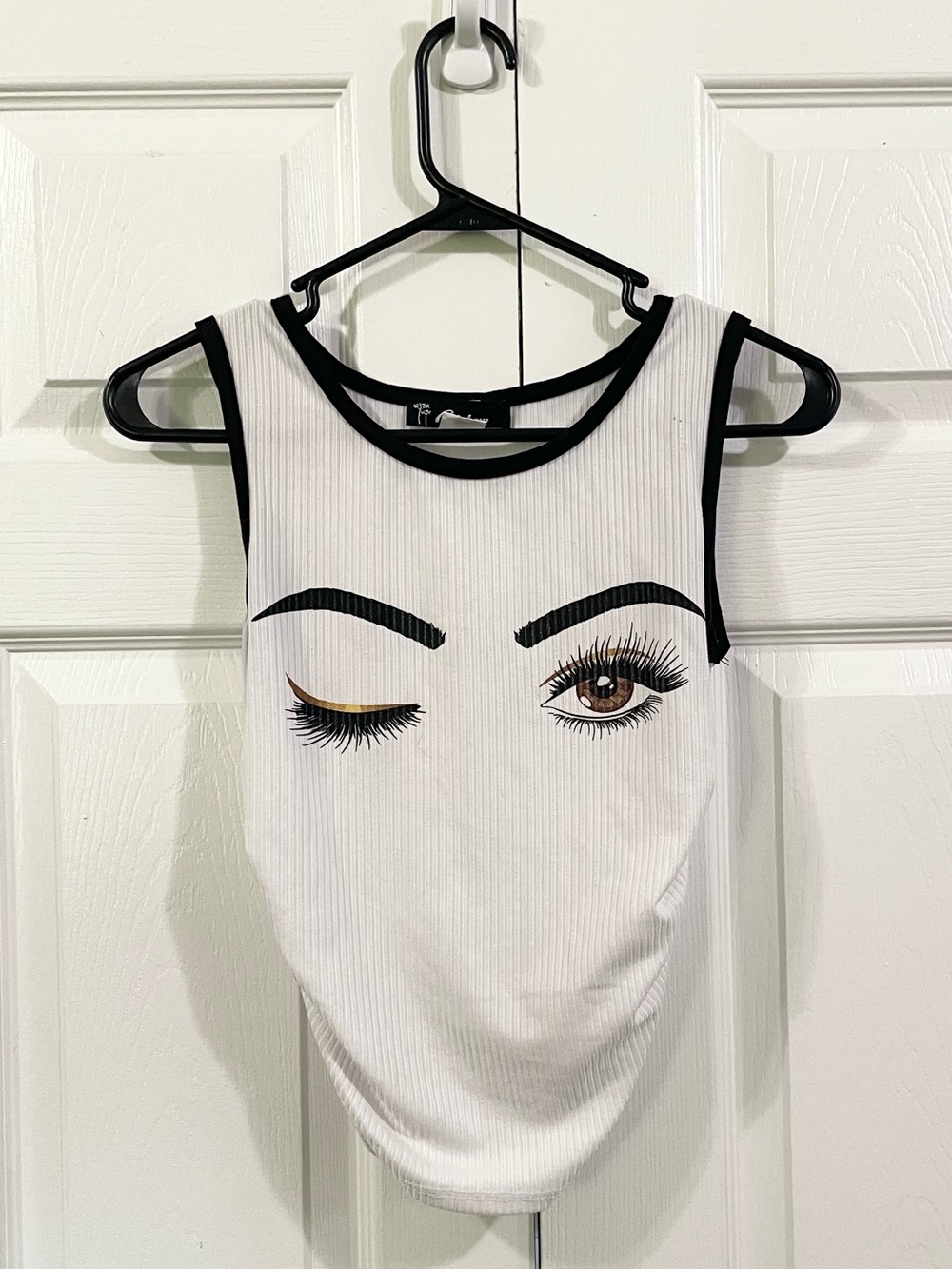 Rainbow Y2K Eyes Tank Top Women's Size S